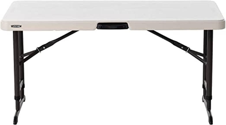 4ft Rectangular Adjustable Folding Table
