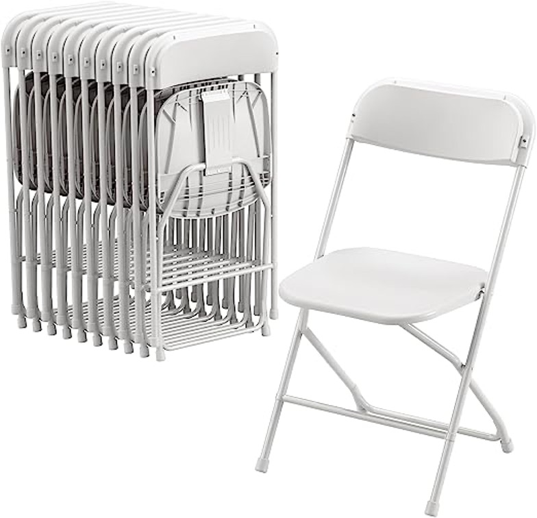 White Regular Folding Chair