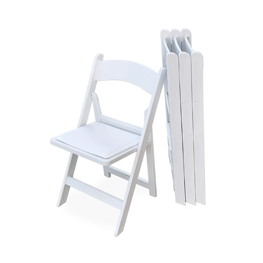 White Regular Folding Chairs - Kids